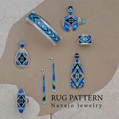 Navajo Rug pattern Jewelry