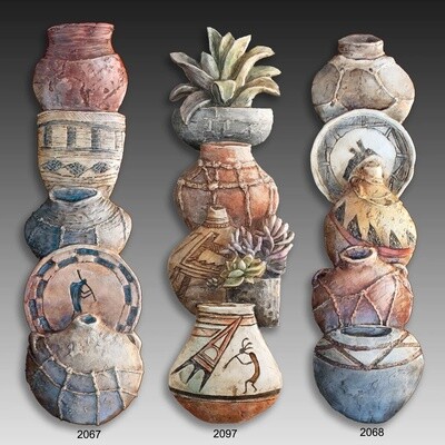 Vertical Pots-7&quot; x 24&quot;, Design: CB2097