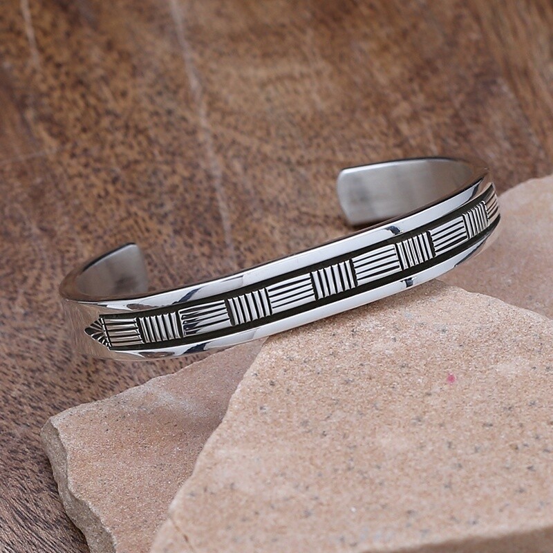 Bruce Morgan silver cuff bracelet