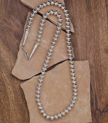 30" Sterling silver Navajo pearls