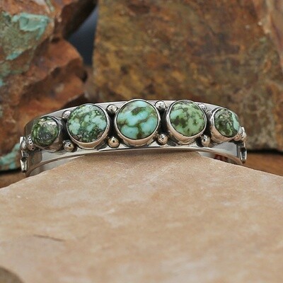 5-Stone Sonoran Gold turquoise bracelet