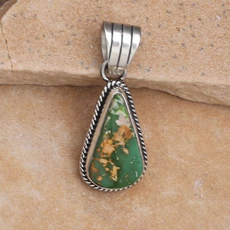 Tear drop shaped turquoise pendant
