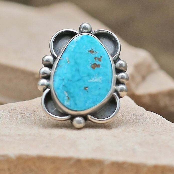 1970's Morenci turquoise ring