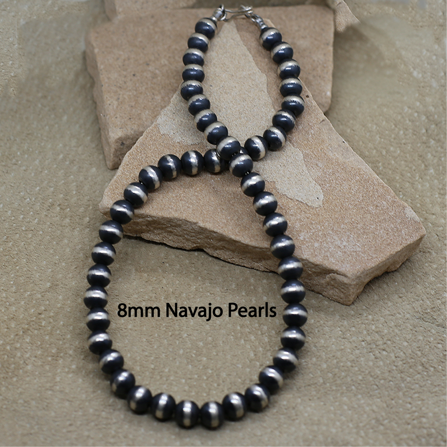 Navajo Pearls 18&quot;, Bead Size: NPA-8MM18