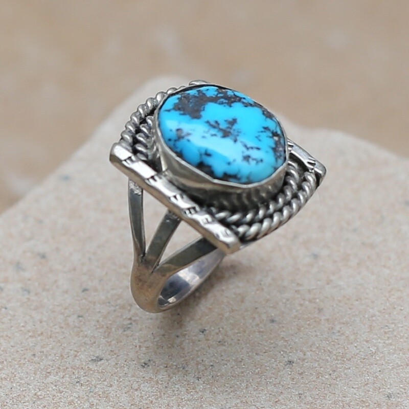 1970's Vintage Turquoise ring- Morenci