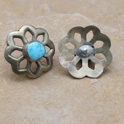 Vintage sand cast earrings