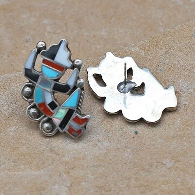 Vintage Rainbow Man earrings