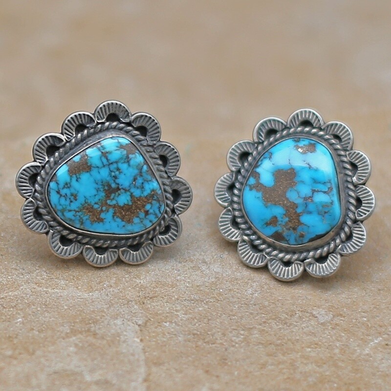 Medium sized Vintage Turquoise earrings