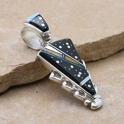 Arrow pendant w/ Night Sky inlay design