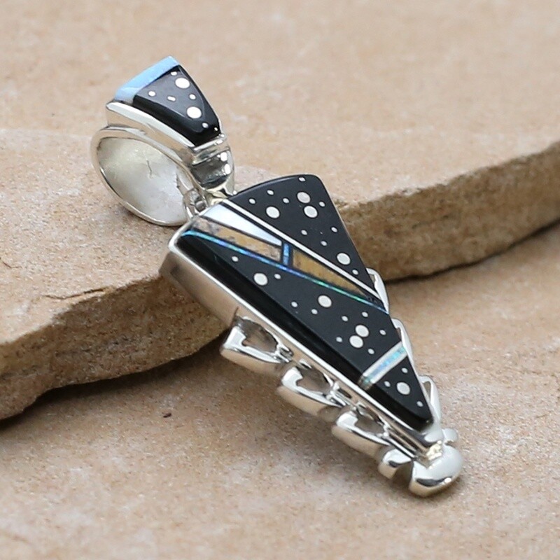 Arrow pendant w/ Night Sky inlay design