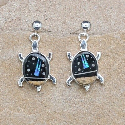 Dangle turtle earrings- Adobe Pueblo