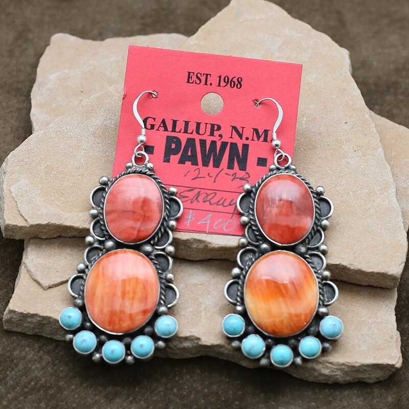 Pawn Jewelry- Large Navajo dangle earrings