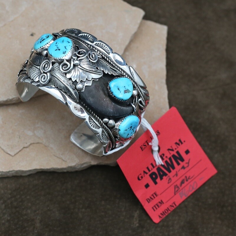Pawn Jewelry-Navajo bear claw bracelet
