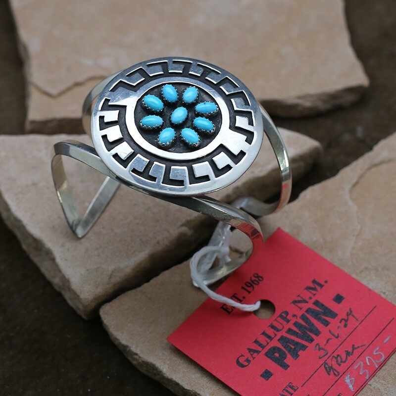 Pawn Jewelry- Navajo overlay design bracelet