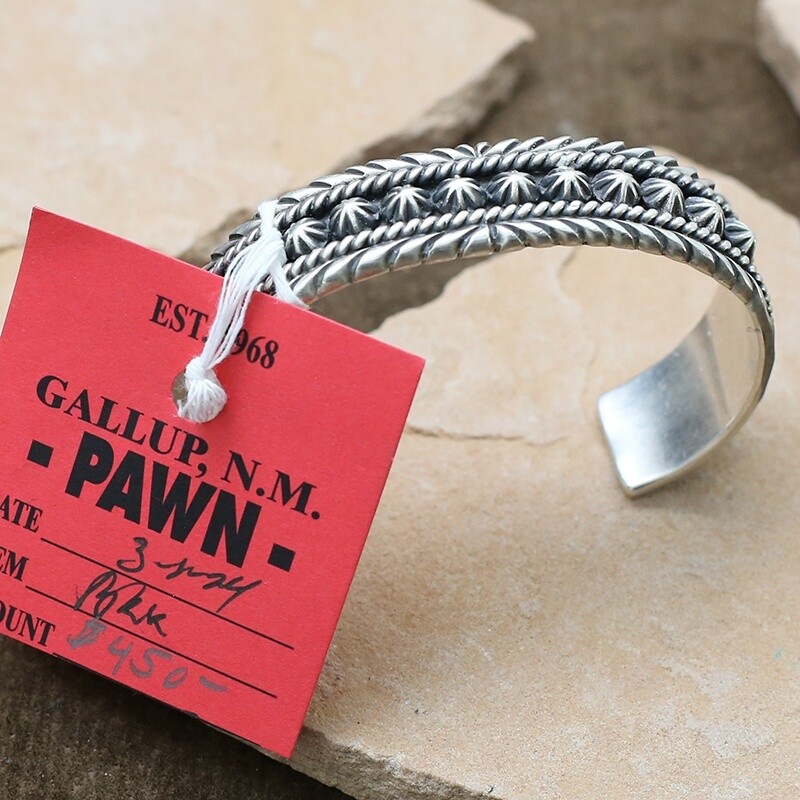 Pawn Jewelry- Navajo heavy stamp bracelet
