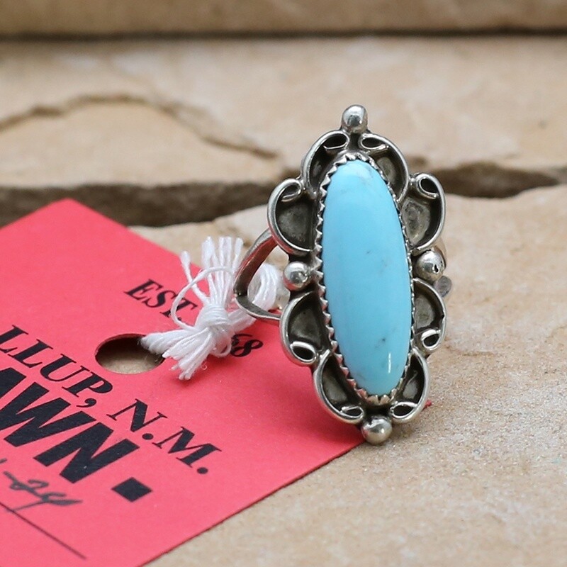 Pawn Jewelry-Navajo turquoise ring