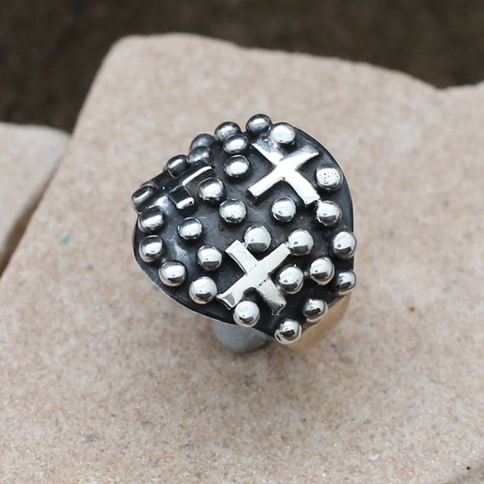 Rain Drop design silver ring, Ring Size: BIL159