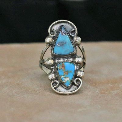 1970&#39;s Vintage  turquoise ring