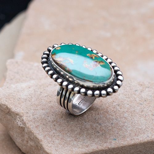 Royston oval ring by artist Happy Piasso