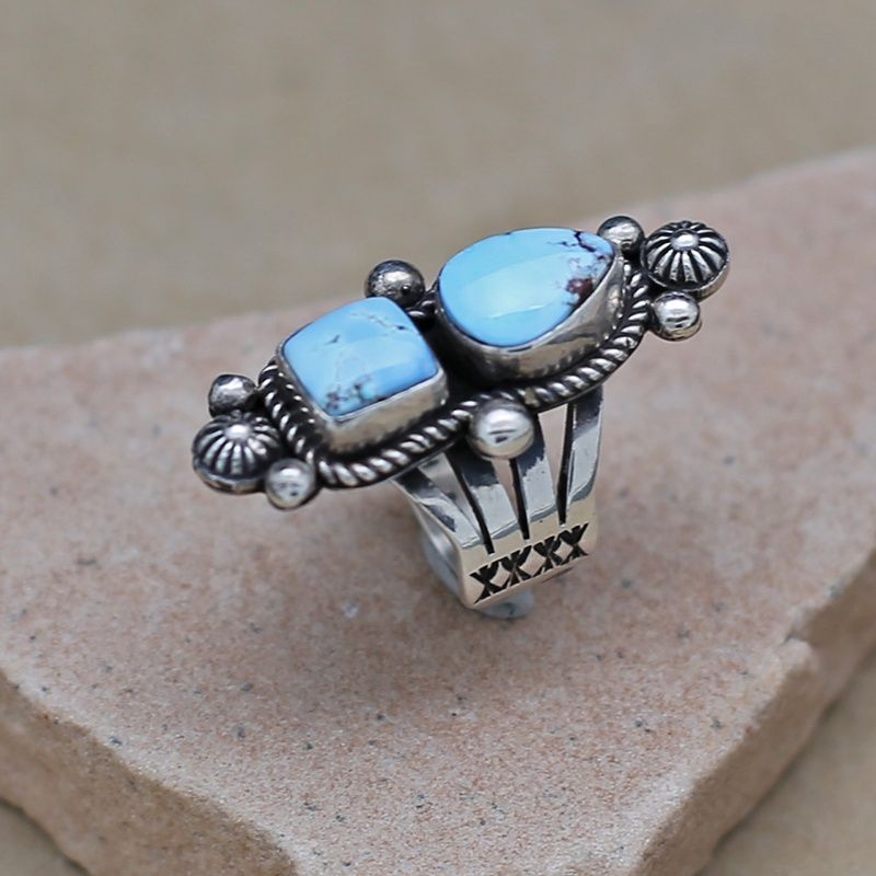 Albert Jake design 2-stone ring, Ring Size: BIL779