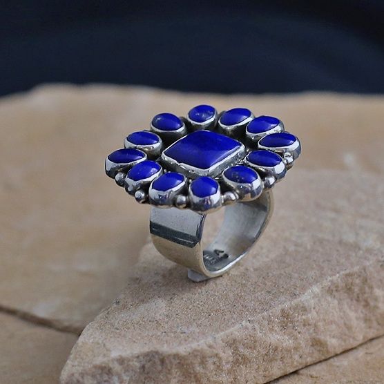 Lapis Cluster Ring, Ring Size: SWS147