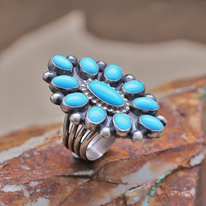 Navajo &quot;cluster&quot; ring, Ring Size: SWS234