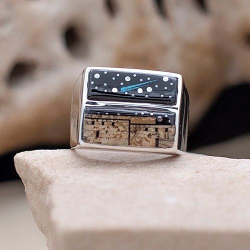 Dual pattern Night Sky &amp; Adobe Pueblo