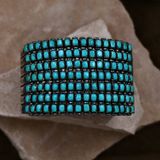 1970&#39;s Zuni 7 row bracelet