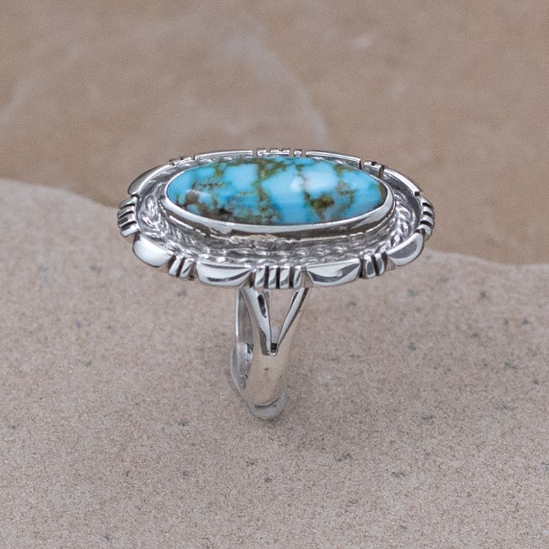Small Sonoran gold turquoise ring