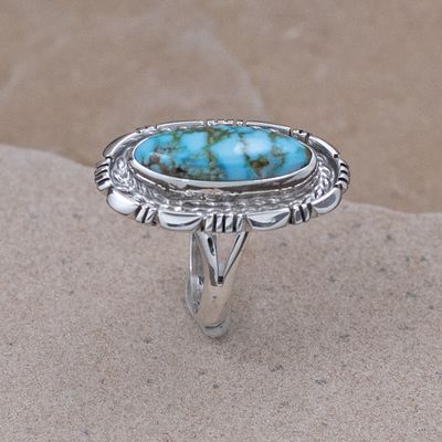 Small Sonoran gold turquoise ring