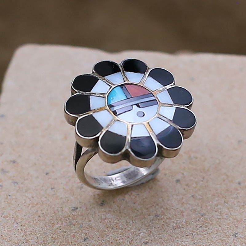 Zuni sunface ring-1980&#39;s