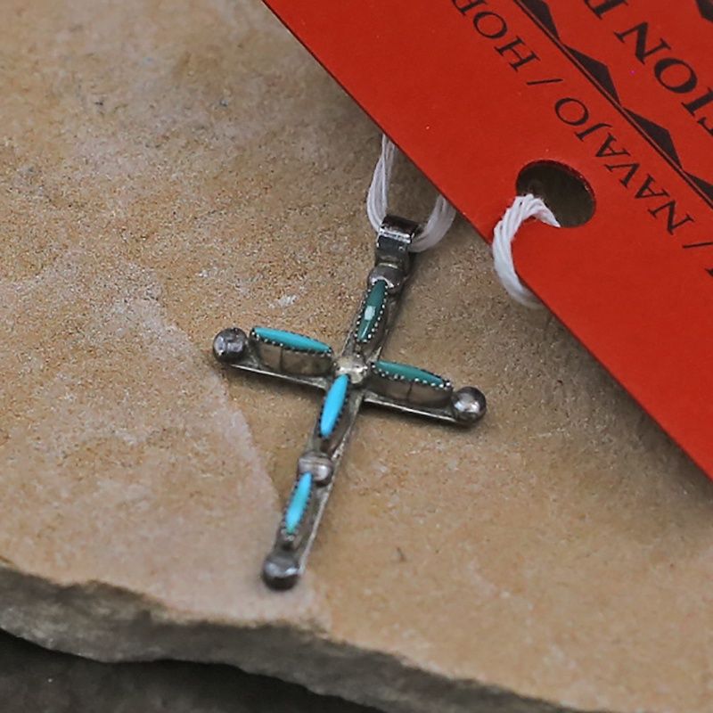Pawn Jewelry- Zuni needle point cross
