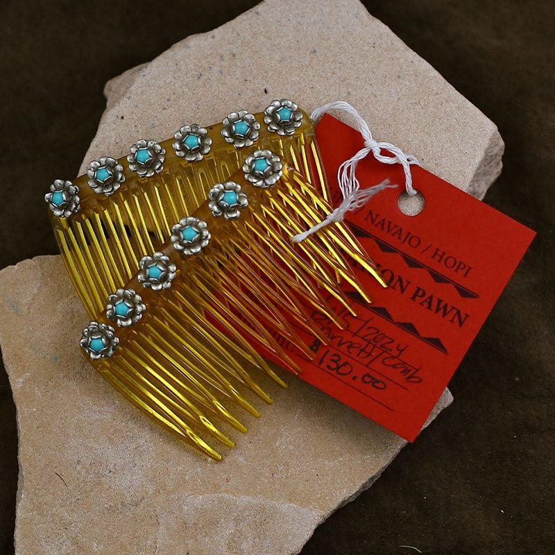 Pawn jewelry-Hair comb w/flower design