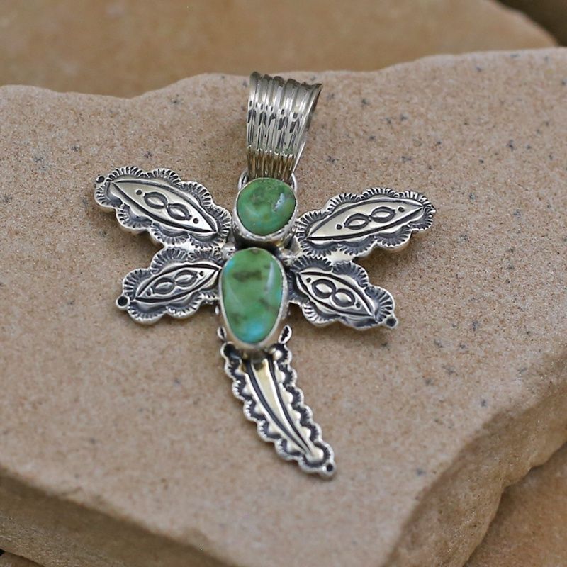 Dragon Fly pendant w/ Sonoran Turquoise