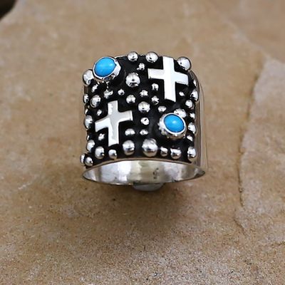 Rectangle &quot;Rain Drop&quot; design ring