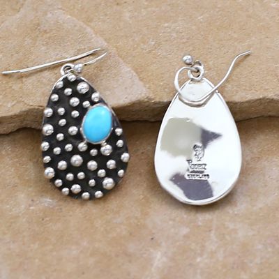 large oblong dangle earrings- Rain Drop design