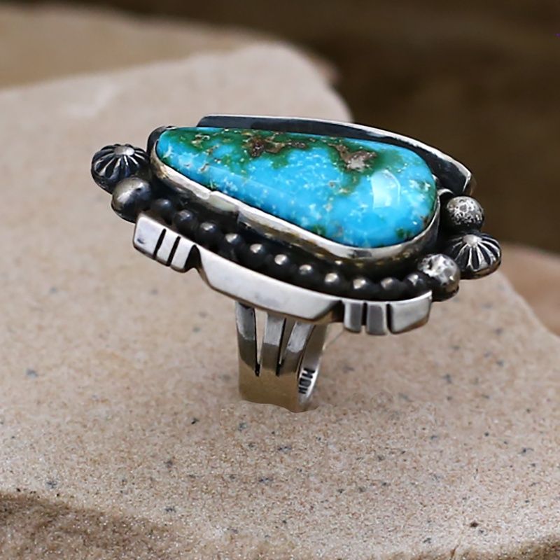 Large Sonoran turquoise ring