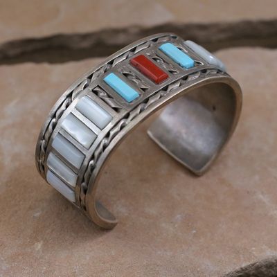 Unique Navajo cuff bracelet-1970&#39;s