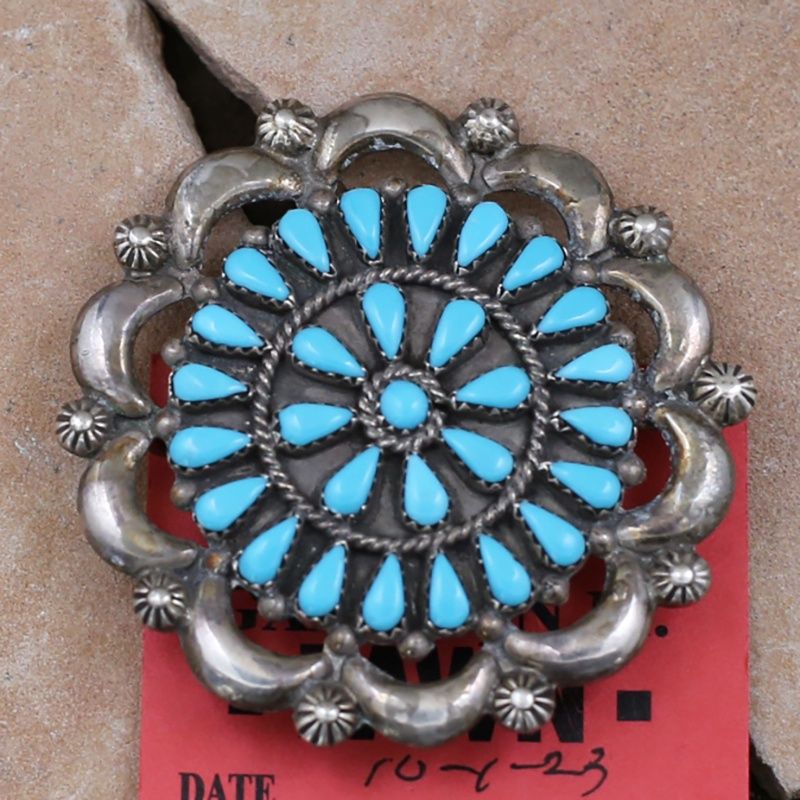 Large Zuni cluster pendant