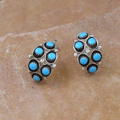 Mini 1/2 hoop Zuni earrings