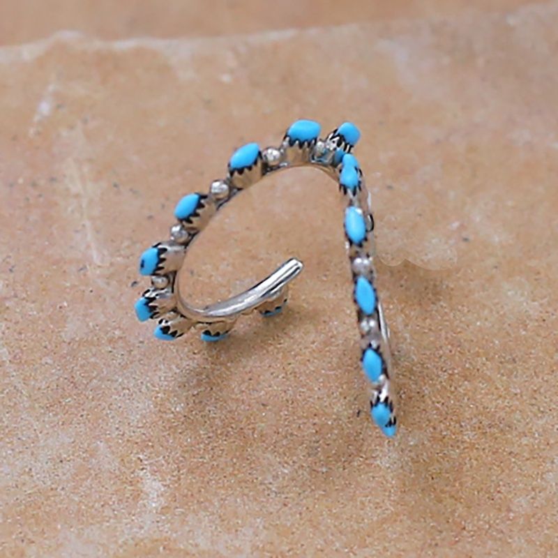 Small needle point hoop earrings