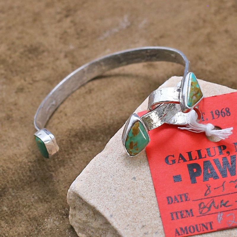 Pawn Jewelry- Contemporary Zuni bracelet &amp; ring set
