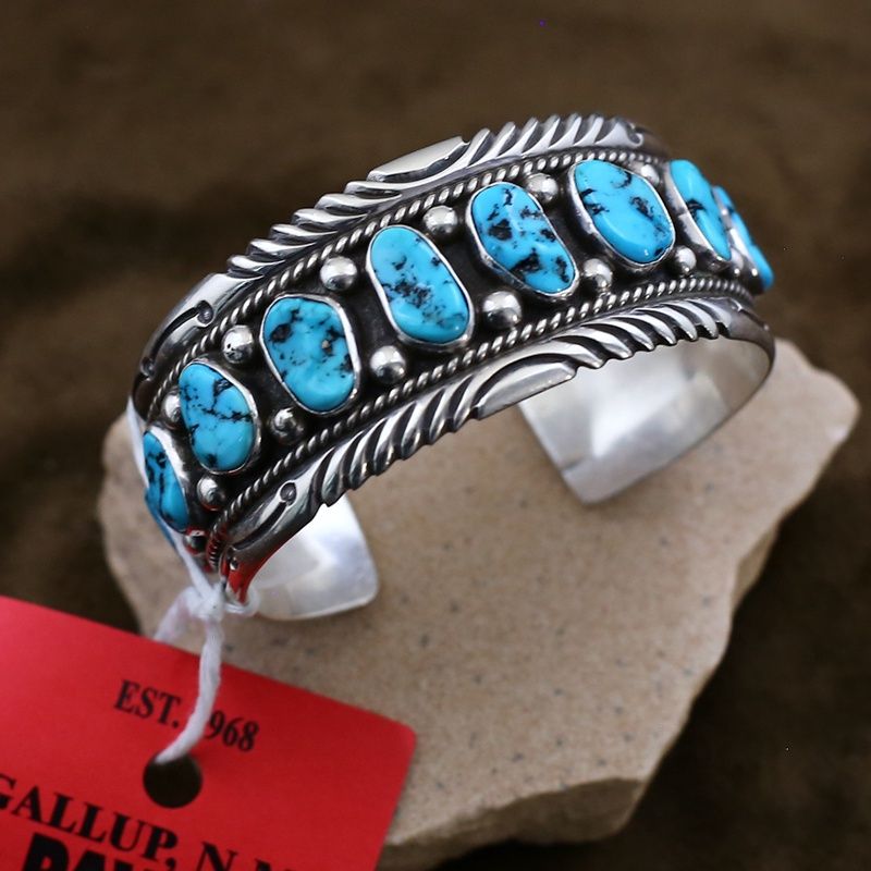Pawn Jewelry- 12 stone Navajo bracelet