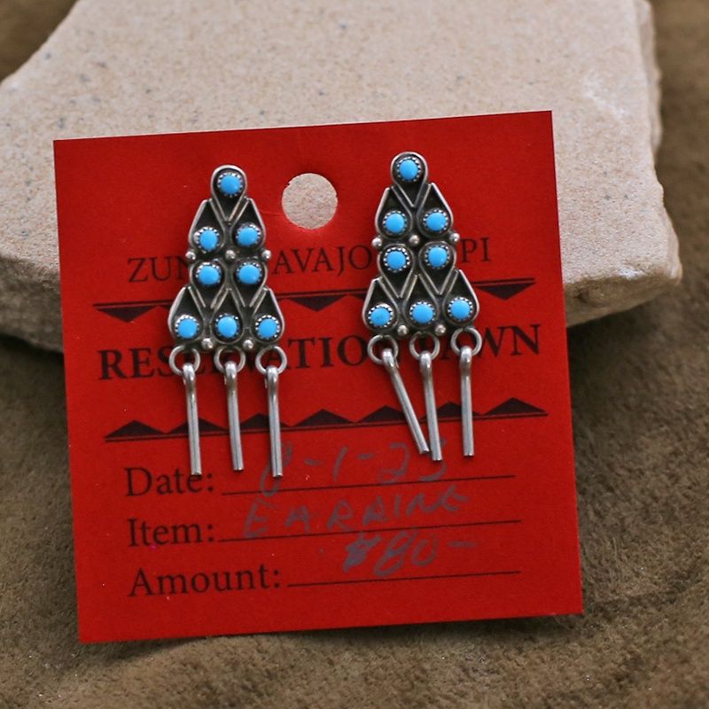 Pawn Jewelry- Zuni dangle earrings