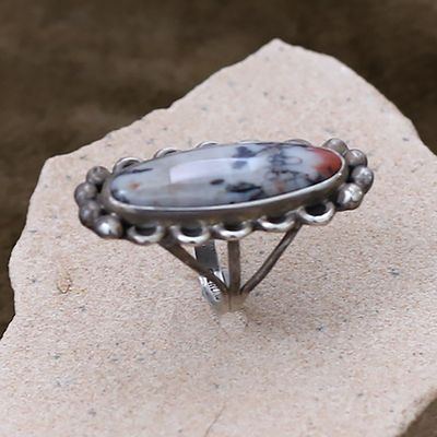 1970&#39;s Navajo ring w/petrified wood