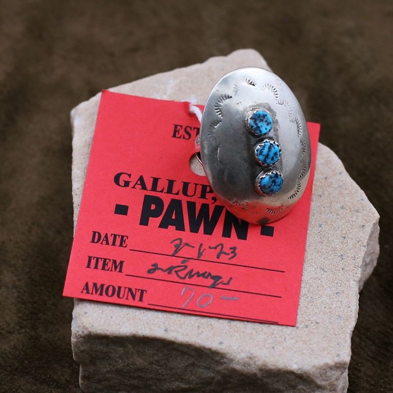 Pawn Jewelry- Navajo 3-stone ring