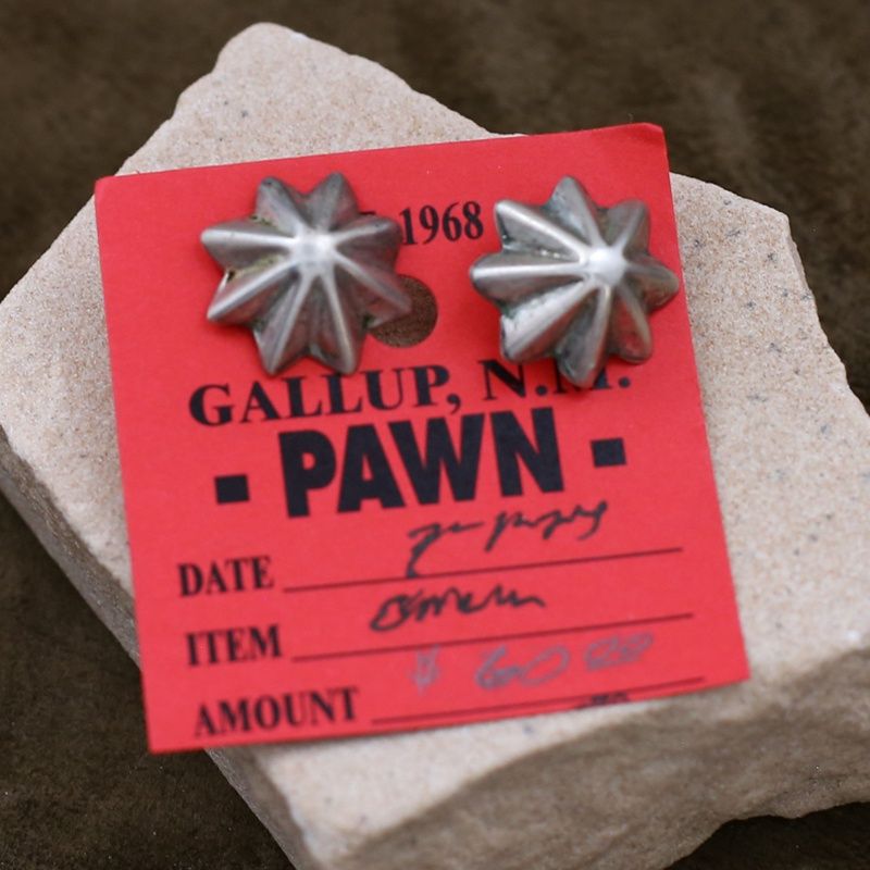 Pawn Jewelry-Navajo &quot;Star&quot; design post earrings