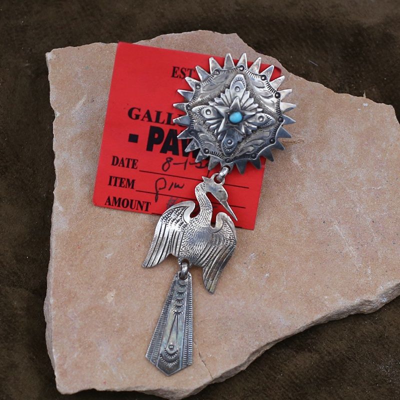 Pawn Jewelry- Unique Navajo pin