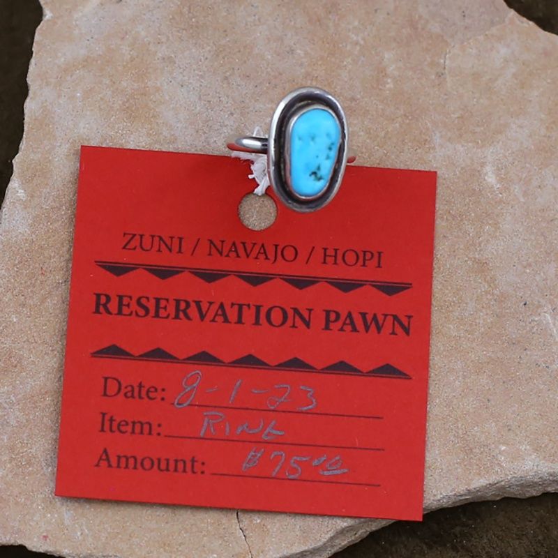 Pawn Jewelry-Navajo turquoise ring-1970&#39;s