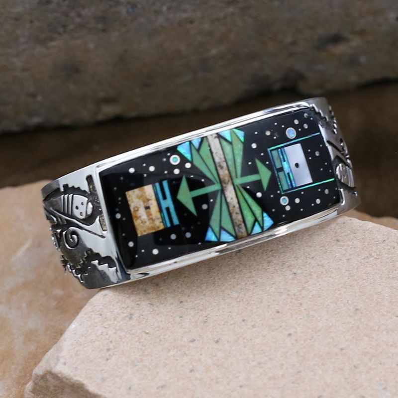 Wide inlay Night Sky w/ Yei figures